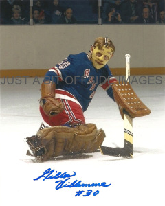 Gilles Villemure 8x10 Rangers save